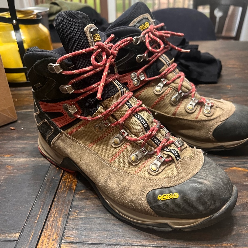 Asolo Outdoor Boots - Black and Red